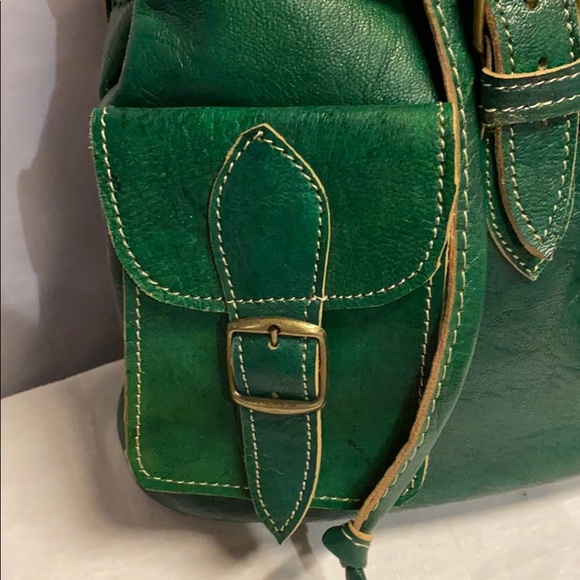 Moroccan Leather Backpack - Picture 3 of 13